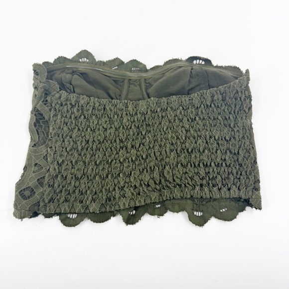 ✅ FREE PEOPLE ONE ADELLA Corset Olive Green Small Bralette SIZE SMALL - Picture 5 of 6